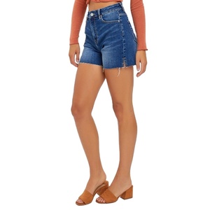 Jean taille haute pour femme Jhorts Short en jean taille haute tendance pour femme Short d'été décontracté pour maman Cut Off pour femme - Product Image 2