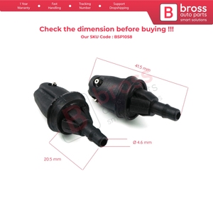 BSP1058 2 ชิ้นท้ายรถกระบะวินสครีน วอชเชอร์เจ็ท โนซล์ 46818055 สำหรับโดโบล 119 263 2000-2021 - Product Image 5