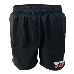 Short avec logo personnalisé OEM Rhinestone sérigraphié avec cordon de serrage et délavé à l'acide Short 100% coton pour hommes avec sunfade - Product Image 1