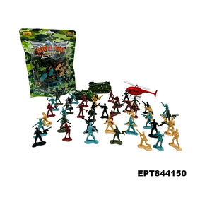 Figuras de <span class=keywords><strong>Soldados</strong></span> de Juguete del Ejército EPT, Verdes y Amarillas, Surtidas, <span class=keywords><strong>Serie</strong></span> Militar, Guerrero, Figura Mini Personalizada OEM con Arma - Product Image 1