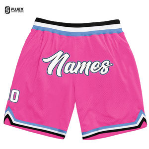 Short de survêtement personnalisé vintage 100% polyester pour hommes Short de gym en maille solide Broderie en mousse Impression bouffante Cordon de serrage Fitness Running - Product Image 1