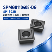 SPMG0110408-DG SP1302B Plaquette de foret en carbure pour acier, acier inoxydable, fonte, perçage CNC