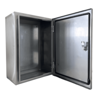Scatola di Distribuzione Elettrica in Acciaio Inox 304/316 L, Montaggio a Parete, IP65, Pannelli Metallici Personalizzabili
