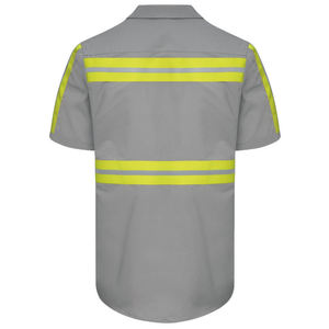 Chemise de sécurité haute visibilité personnalisée, chemise de sécurité réfléchissante, chemise de travail, chemise de sécurité à manches courtes, travail avec logo - Product Image 4