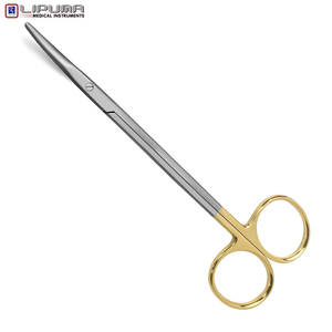 Ciseaux incurvés professionnels en carbure de tungstène de 11 pouces Instruments chirurgicaux dentaires manuels de haute qualité Norme de sécurité Mol - Product Image 6