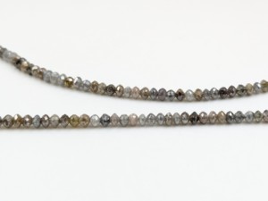 Perles de diamant naturel facettées multicolores en forme de rondelle, 15 pouces, modèle LUSTRE 1058, fournitures pour la fabrication de bijoux DIY - Product Image 4