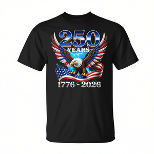 Camiseta Patriótica del 250 Aniversario de Estados Unidos, Celebra con una Elegante Camiseta Promocional - Product Image 2