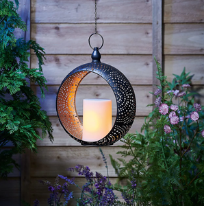 High Quality <b>Black</b> Hanging Metal Candle <b>Lantern</b> for Home Wedding Outdoor Christmas Decorations-Available in Wholesale Price - Product Image 2