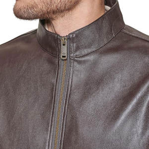 Veste en cuir de haute qualité 2026, design optimal, OEM personnalisé, épaisse pour l'hiver, lavable pour l'été, veste courte pour hommes - Product Image 6