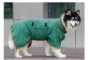 Peignoir pour chien, doux et absorbant, serviette de bain pour chat, microfibre, séchage rapide, pour chiots et chiens de petite et moyenne taille - Product Image 5