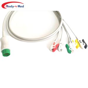 BLT <span class=keywords><strong>Qseries</strong></span> A3 A5 A6 A8 12Pin ECG 5 Cable de plomo Snap Pinch IEC AHA Cable Ecg De 5 Derivaciones Cable de ECG - Product Image 5