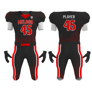 Vêtements de football personnalisés en gros, ensembles de vêtements de sport pour équipes, impression par sublimation numérique, vêtements de football américain brodés pour hommes - Product Image 4