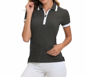 2025 Ladies Polo T Shirts Short Sleeve Women Polo Shirts Fitted Cheap Price Women Polo Shirts on Sale Now Figure Breathable - Product Image 3