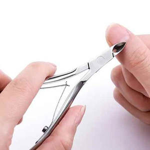 Pinza profesional para cutículas de acero inoxidable de la mejor calidad para arte de uñas, instrumento de belleza, cortaúñas, logotipo personalizado - Product Image 2