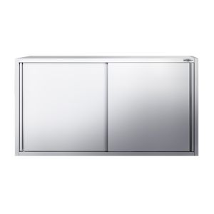 Armoire murale en acier inoxydable de qualité supérieure / Armoire de cuisine - 2000x400x1000mm - avec portes coulissantes - Product Image 4
