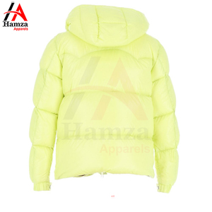 Chaqueta acolchada de lona cálida de invierno con cierre de cremallera y cuello levantado de Color personalizado para hombre con bolsillos primavera - Product Image 2
