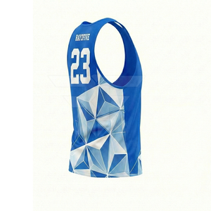 Vêtements d'entraînement de sport unisexe en polyester 100% respirant, léger, antibactérien, couleur unie, vente en gros, dernière collection - Product Image 2