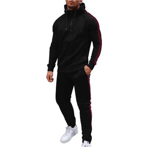 Hoodies Sweatpants with Hoodie for Men 2 Piece Set Casual Long Sleeve Solid Color Sport Workout <b>Jogging</b> Track Suit - Product Image 3