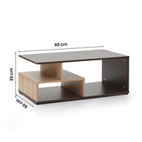 Table basse en bois d'ingénierie Table centrale en cerisier doré pour salon salle à manger Tables basses essentielles au meilleur prix à vendre