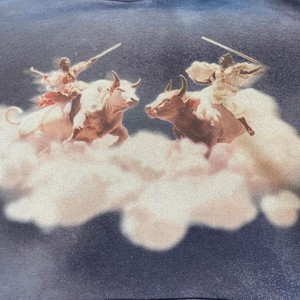 Custom Embroidery Logo Vintage Color Block <b>Stitching</b> Appliques Rips Cut and Sew Acid Wash Sun Faded Trendy Oversized Hoodie - Product Image 5