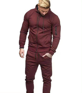 Sudaderas unisex al por mayor para hombre, conjunto de 2 piezas con capucha y pantalón de chándal, chándal de invierno - Product Image 6