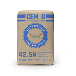 CEM II 42.5N - Vietnam producteur prix raisonnable de haute qualité et peut fabriquer des matériaux de construction de marque OEM ATZ PORTLAND CIMENT - Product Image 1