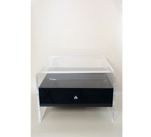 Gabinete de almacenamiento de cabecera flotante plegable moderno, muebles de plástico acrílico para el hogar para dormitorio o baño para apartamento - Product Image 1