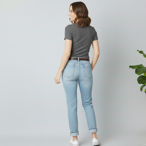 Camiseta de Secado Rápido para Mujer en Color Gris, Se Aceptan Logotipos Personalizados, Camisetas para Mujer de Primera Calidad, Anti-Pilling - Product Image 2