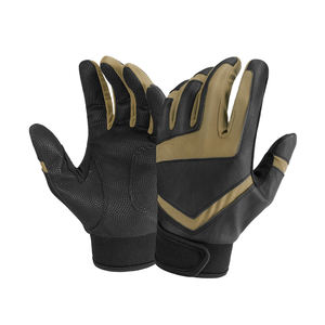 Guantes de bateo de béisbol profesionales OEM para hombres Diseño de logotipo personalizado Nuevos guantes de cuero para deportes al aire libre de tamaño adulto - Product Image 2