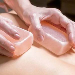 Usine de savon de sel de Rose de l'Himalaya de haute qualité en forme de gâteau rond direct avec style de fleur sculpté - Product Image 4