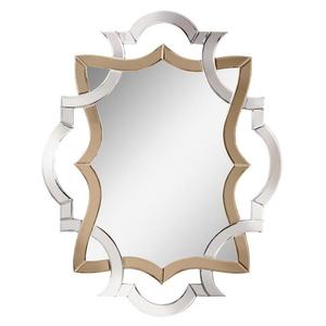 กระจกตกแต่งผนังทรงกลมไม่สมมาตร กรอบโลหะ สำหรับห้องนั่งเล่น สไตล์วินเทจหรูหรา สำหรับตกแต่งบ้านช่วงคริสต์มาส ให้ความรู้สึกสบายๆ - Product Image 4