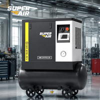 Compresseur d'air à vis CNC Super Air 2,4 m³/min 8 bars 15 kW 220 V 380 V 415 V pour fraisage, perçage et fabrication de précision des métaux CE