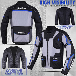 Veste de moto de course de qualité supérieure en textile Cordura imperméable pour les vêtements de sport de moto - Product Image 3