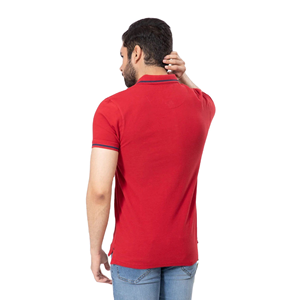 Pochette anti-plis pour chemises homme en tissu tricoté mélange polyester/coton avec logo personnalisé sur le devant – Vente en gros - Product Image 3