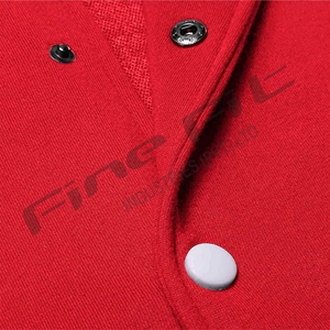Veste homme légère Varsity Design 2025 haute qualité Streetwear Bomber Look tissu doux col montant motif fabriqué au Pakistan - Product Image 5