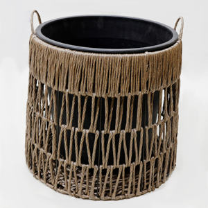 Artex Dong Thap Paniers de rangement en jacinthe d'eau naturelle et jonc de mer faits à la main et jardinières d'extérieur Artisanat du Vietnam - Product Image 3