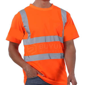 Camisa de Trabajo de Alta Visibilidad, Manga Corta, Reflectante, Transpirable, 100% Poliéster, Resistente, Protección Contra Incendios, para Control de Tráfico - Product Image 3
