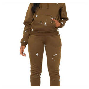 ชุดวอร์มผู้หญิงมาใหม่ ดีไซน์ทันสมัย สไตล์ดิสเทรส เหมาะสำหรับฤดูหนาว แฟชั่นฟิตเนส พร้อมรับสกรีนโลโก้และออกแบบเอง ONEAPEX INTERNATIONAL - Product Image 4