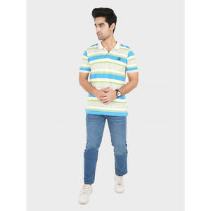 ODAI pour Polo décontracté coupe ajustée, haute qualité, techniques de broderie en soie, fermeture éclair, rayures disponibles, tailles XL à 6XL, logo personnalisé - Product Image 1