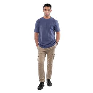 เสื้อยืดลำลองสำหรับผู้ชายขนาดพิเศษผ้าสแปนเด็กซ์/โพลีเอสเตอร์คอกลมทรงพอดีกับสิ่งแวดล้อมผ้าสแปนเด็กซ์/ผ้าโพลีเอสเตอร์ออกแบบได้ตามต้องการสำหรับฤดูร้อน - Product Image 1