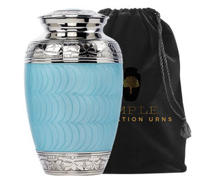 Urne funéraire pour adultes de style européen et américain, 220 pouces cubes, écologique, design personnalisable, durable pour la crémation et la commémoration - Product Image 1