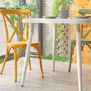 Chaises de salle à manger d'intérieur et d'extérieur en métal pour restaurant Quantité en vrac de haute qualité vintage usage unique et moderne maison hôtel restaurant - Product Image 4