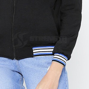 Custom Women's Lightweight Winter Letterman Jacket with Breathable <b>Covered</b> <b>Button</b> Closure Fleece Lining Cotton Shell Coated - Product Image 5