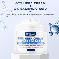 Lotion exfoliante pour les mains et les genoux, marque privée, crème à 60% d'urée pour les pieds, callosités, talons secs et fissurés