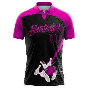 Camiseta Deportiva Casual para Hombre, Sublimada y Personalizada, 2026, 100% Poliéster Transpirable, Manga Corta, Estilo Bowling - Product Image 4