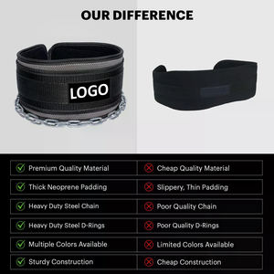 เข็มขัดออกกำลังกายนีโอพรีนขายดีที่สุดสำหรับการออกกำลังกาย เพาะกาย และยกน้ำหนัก พร้อมโลโก้แบบกำหนดเอง - Product Image 5