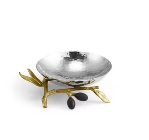 Bol de service en métal élégant, collection de vaisselle pour des tables raffinées - Product Image 2