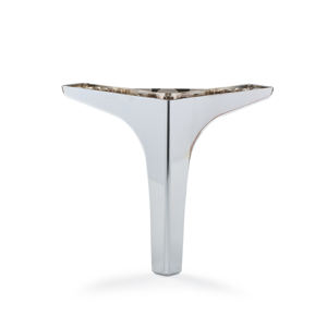 Pied de meuble en plastique chromé Dicle 14cm Matériau PP durable Finition de qualité supérieure pour meuble de canapé Table de chevet pour une utilisation en appartement - Product Image 1