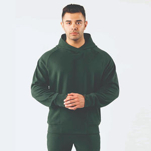 2025 hommes hiver Gym pull 100% Polyester manches longues capuche grande taille personnalisé plaine brodé polaire vêtements de sport survêtement - Product Image 2