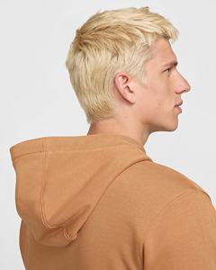 Nouvelle mode 100% pull à capuche en coton de haute qualité épais épais tissu polaire GSM coupe régulière personnalisé hommes sweat à capuche d'hiver - Product Image 5